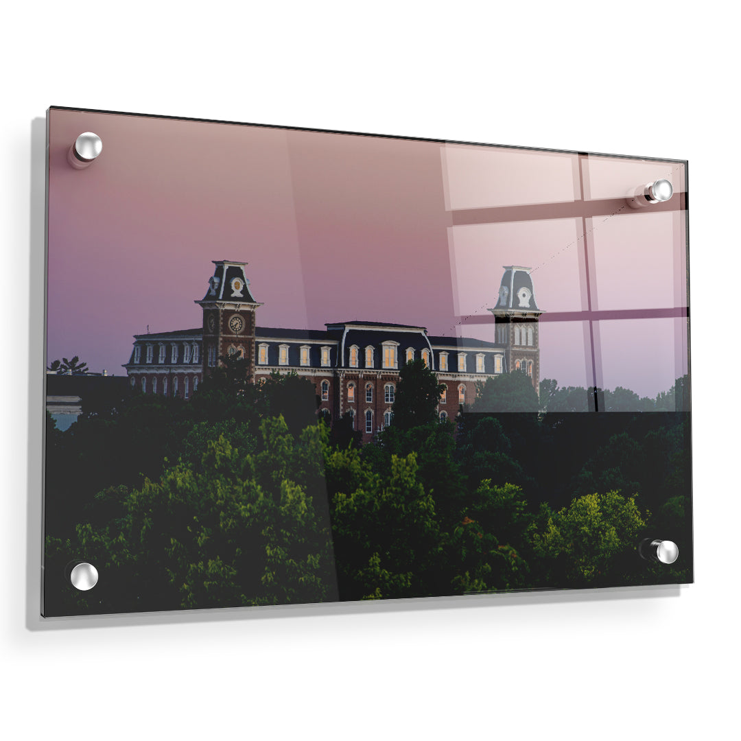 Arkansas Razorbacks - Old Main Sunrise - College Wall Art #Canvas