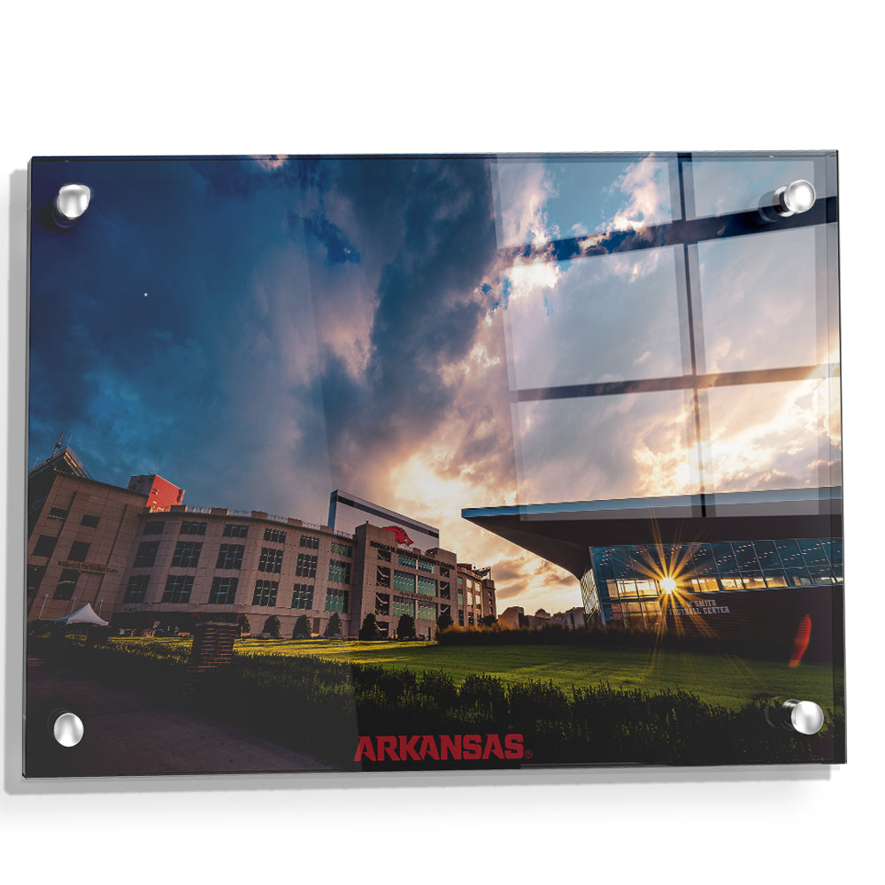 Arkansas Razorbacks - Arkansas Football Sunrise - College Wall Art #Canvas