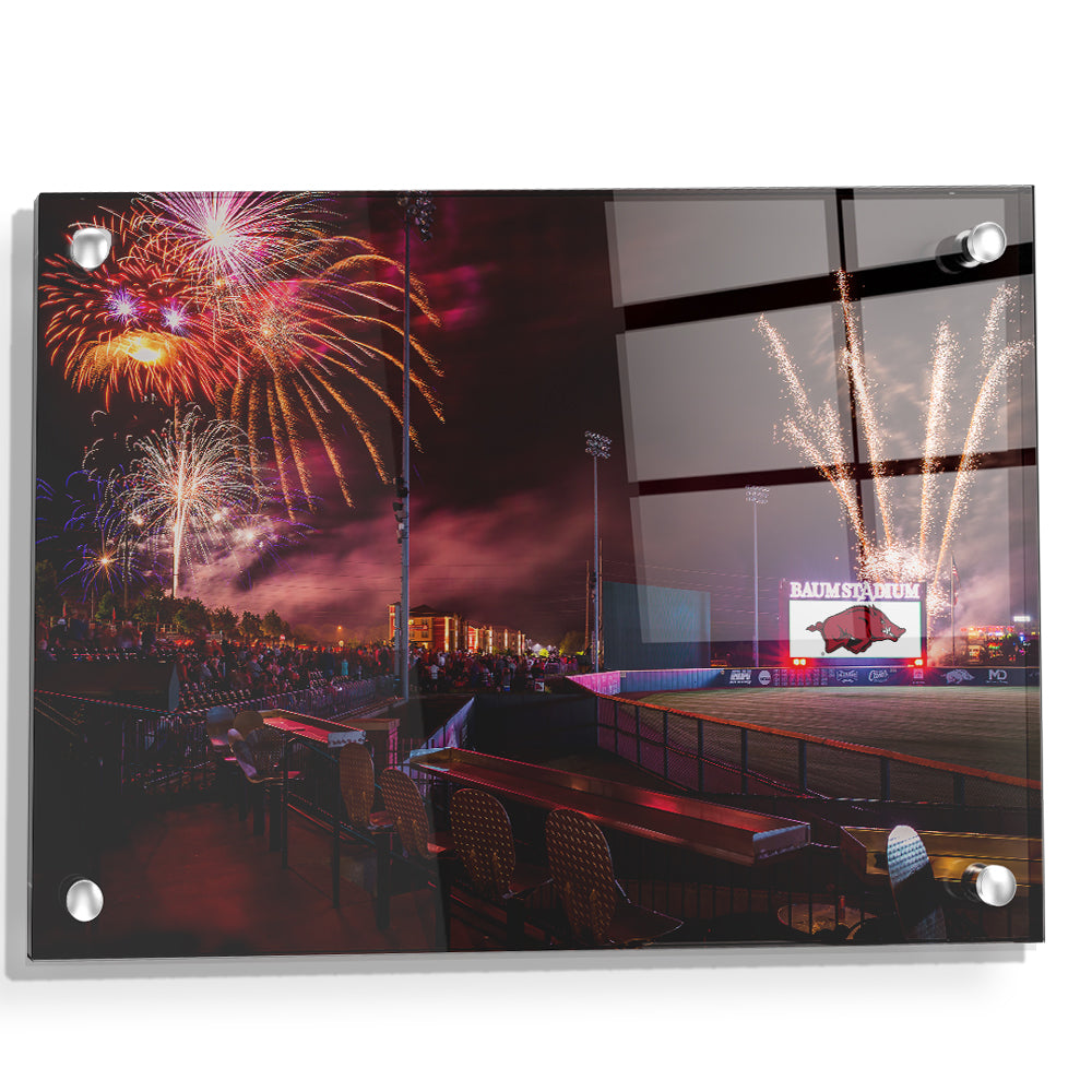 Arkansas Razorbacks - Baum Walker Stadium - College Wall Art #Canvas
