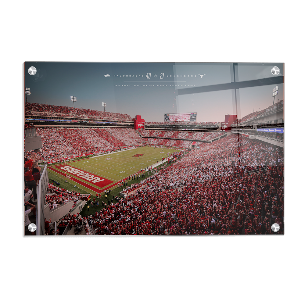 Arkansas Razorbacks - Razorbacks 49 Longhorns 21 - College Wall Art #Canvas