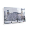 Arkansas Razorbacks - Snowy Old Main - College Wall Art #Acrylic Mini