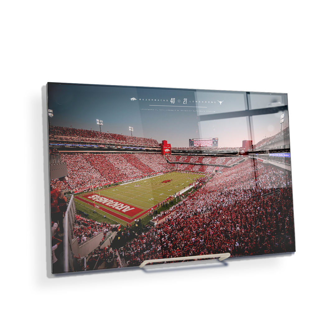 Arkansas Razorbacks - Razorbacks 49 Longhorns 21 - College Wall Art #Canvas