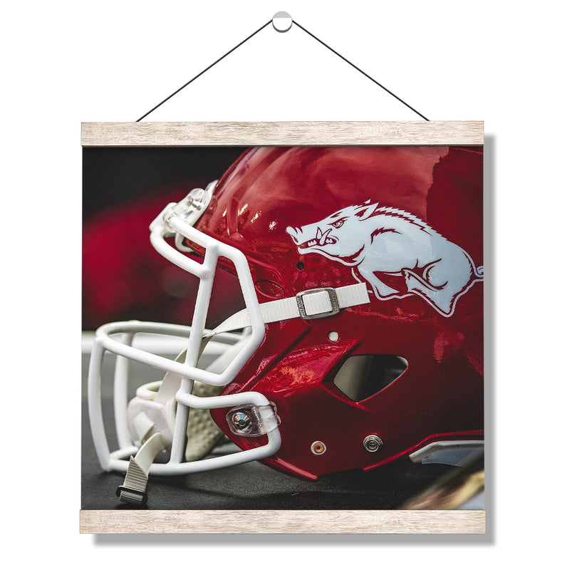 Arkansas Razorbacks - Razorback Football Helmet - College Wall Art