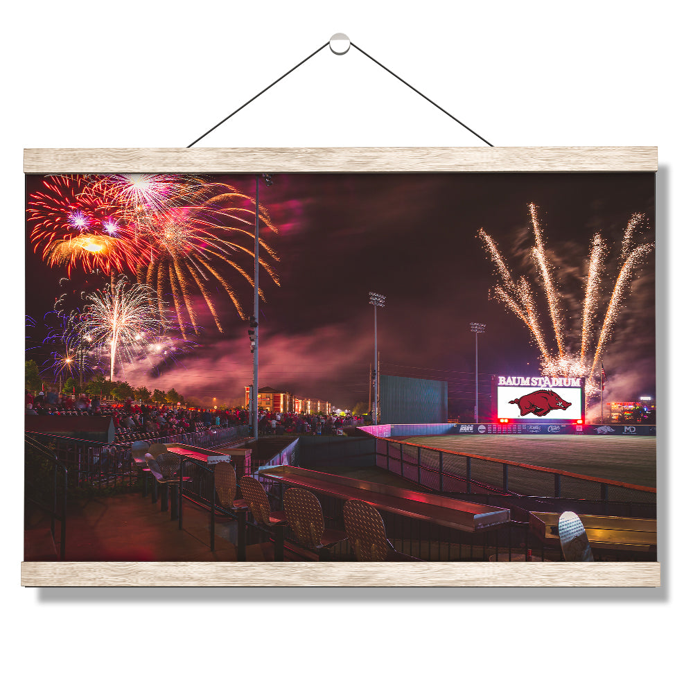 Arkansas Razorbacks - Baum Walker Stadium - College Wall Art #Canvas