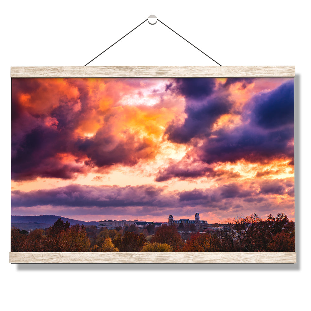 Arkansas Razorbacks - Fiery Fayetteville - College Wall Art #Canvas