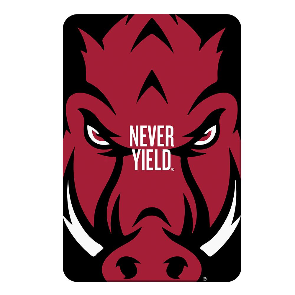Arkansas Razorbacks - Arkansas Razorback Never Yield - College Wall Art #Canvas