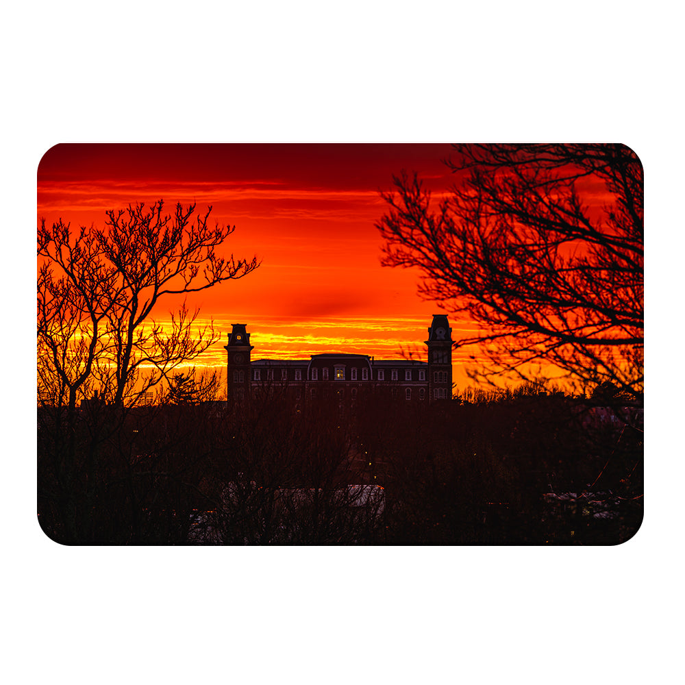 Arkansas Razorbacks - Main Stor Old Main Stormy Sunset - College Wall Art #Canvas