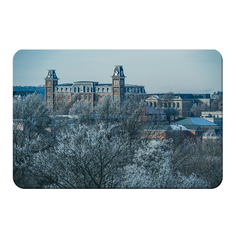 Arkansas Razorbacks - Old Main Frost - College Wall Art #Canvas