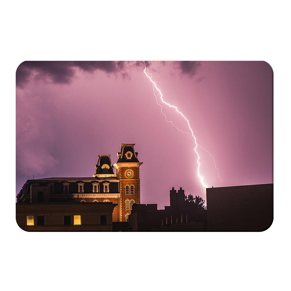 Arkansas Razorbacks - Old Main Lightning - College Wall Art #Canvas