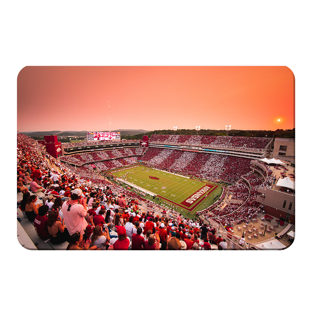 Arkansas Razorbacks - Aerial Donald - College Wall Art #Canvas