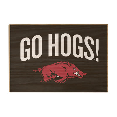 Arkansas Razorbacks - Go Hogs - College Wall Art #Wood