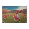 Arkansas Razorbacks - Big Red End Zone - College Wall Art #Wood