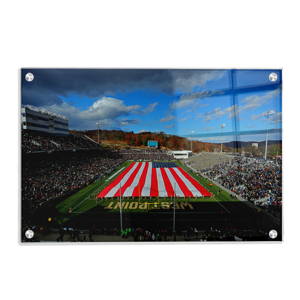 Army West Point Black Knights - Michie Stadium National Anthem - College Wall Art #Canvas
