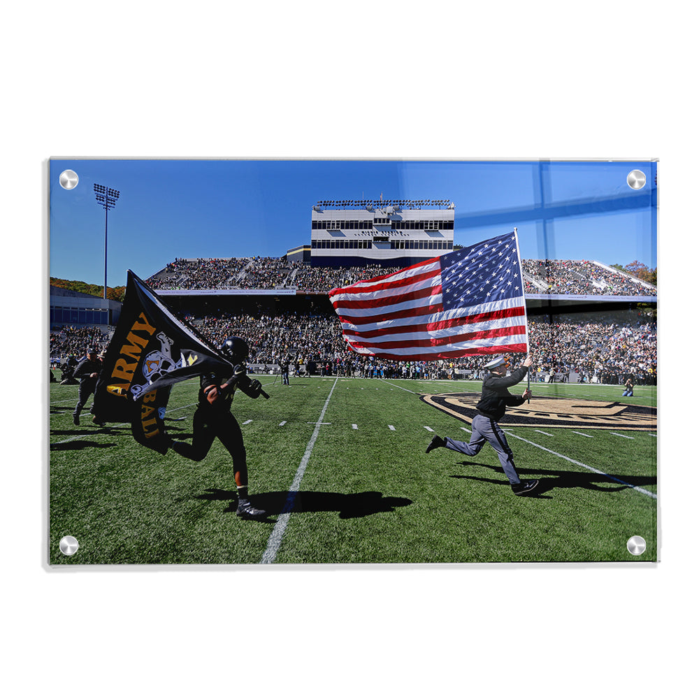 Army West Point Black Knights - Old Glory - College Wall Art #Canvas