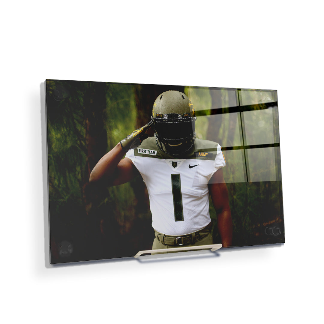 Army West Point Black Knights - Salute Army Green - College Wall Art #Canvas