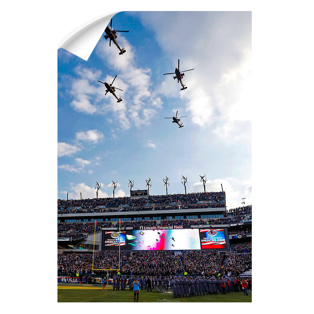 Army West Point Black Knights - Army Fly Over - College Wall Art #Canvas