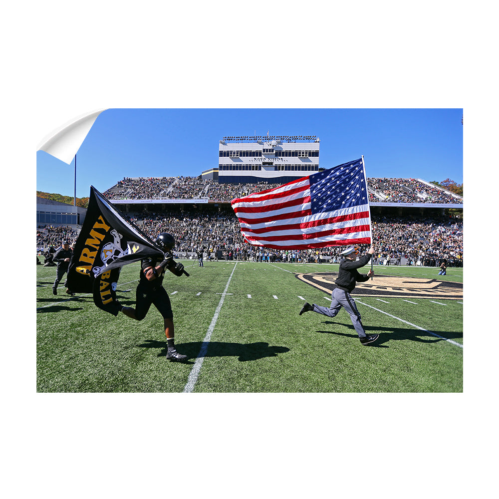 Army West Point Black Knights - Old Glory - College Wall Art #Canvas