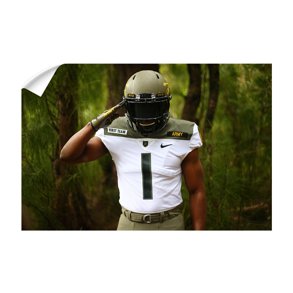 Army West Point Black Knights - Salute Army Green - College Wall Art #Canvas