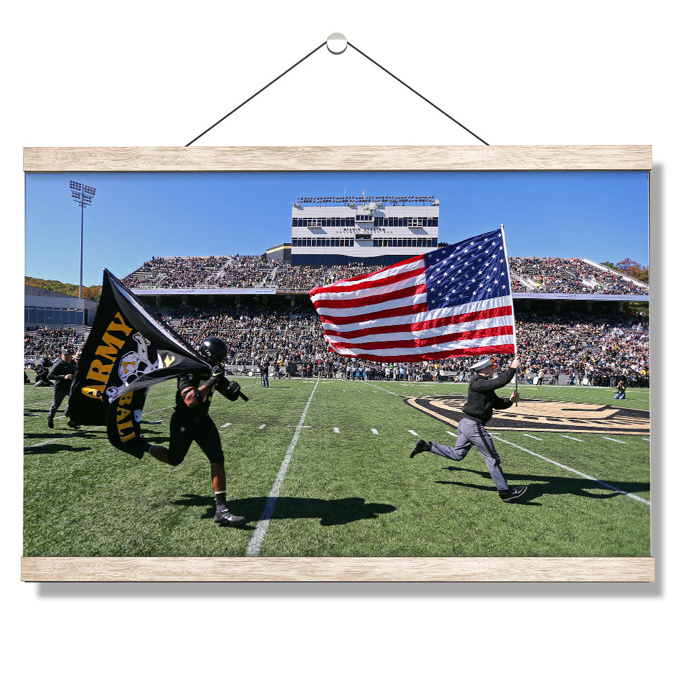 Army West Point Black Knights - Old Glory - College Wall Art #Canvas
