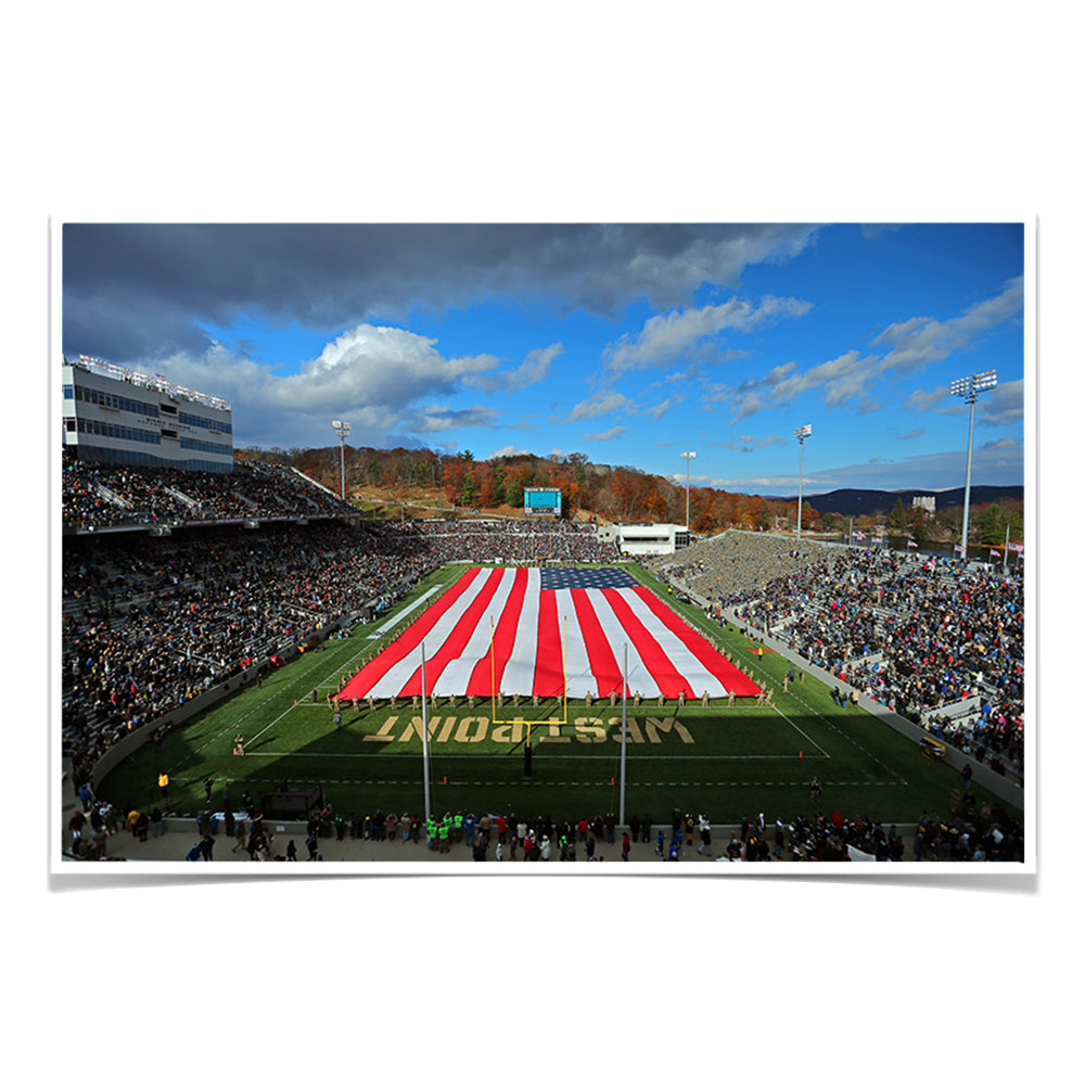 Army West Point Black Knights - Michie Stadium National Anthem - College Wall Art #Canvas