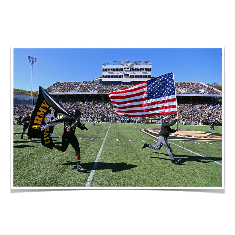 Army West Point Black Knights - Old Glory - College Wall Art #Canvas