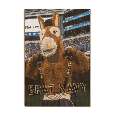 Army West Point Black Knights - Beat Navy Mule - College Wall Art #Wood