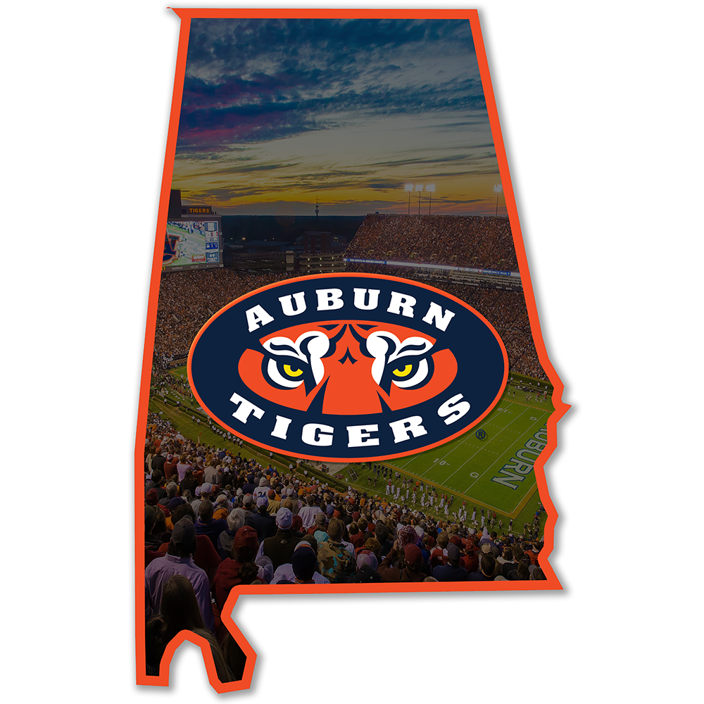 Auburn Tigers - Auburn Tigers 2 Layers Dimensional Wall Art - College Wall Art#Dimensional