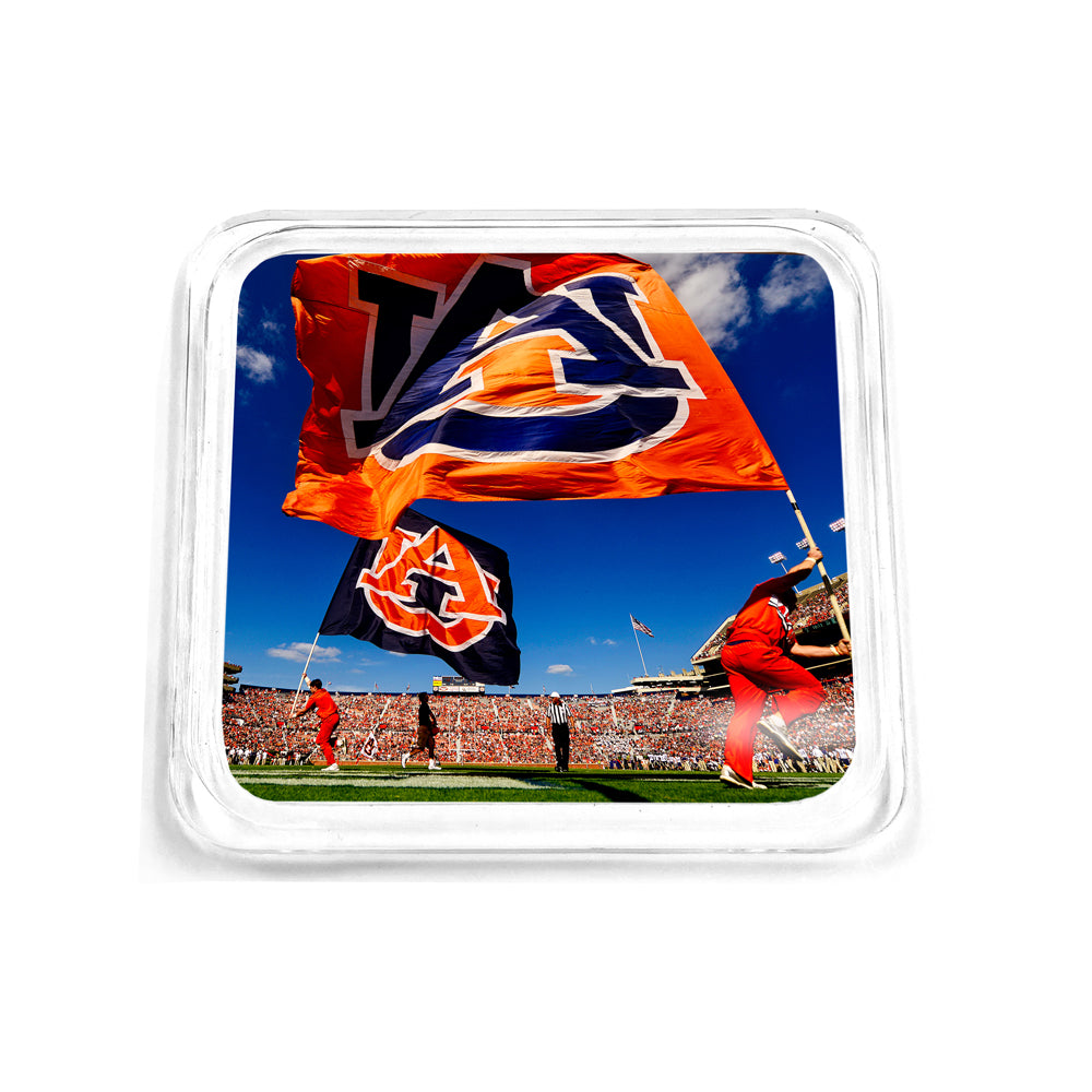Auburn Tigers - Cheer Flags Drink Coaster