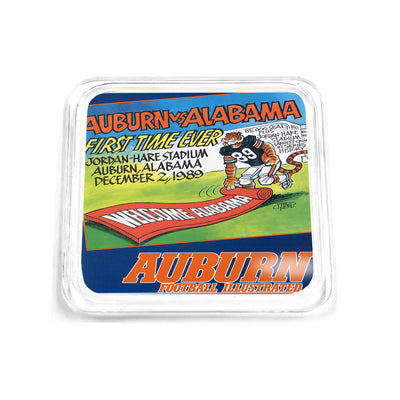 Auburn Tigers - Vintage Auburn vs Alabama First Time Ever Jordan Hare 12.2.89 Drink Coaster