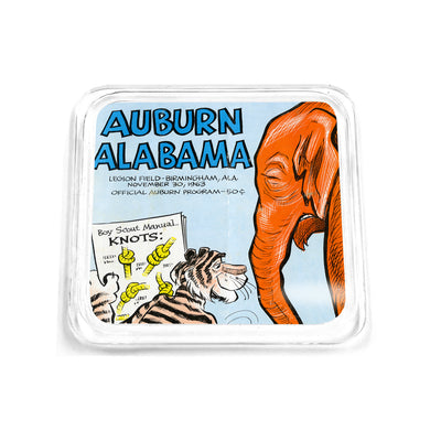 Auburn Tigers - Auburn vs Alabama Official Program Cover 11.30.63 Drink Coaster
