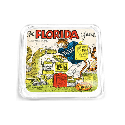 Auburn Tigers - Auburn Football Illustrated the Florida Game 11.1.69 Drink Coaster
