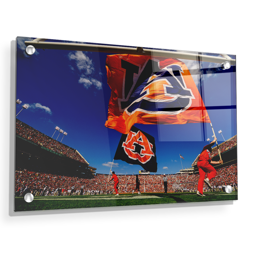 Auburn Tigers - Cheer Flags - College Wall Art#Canvas