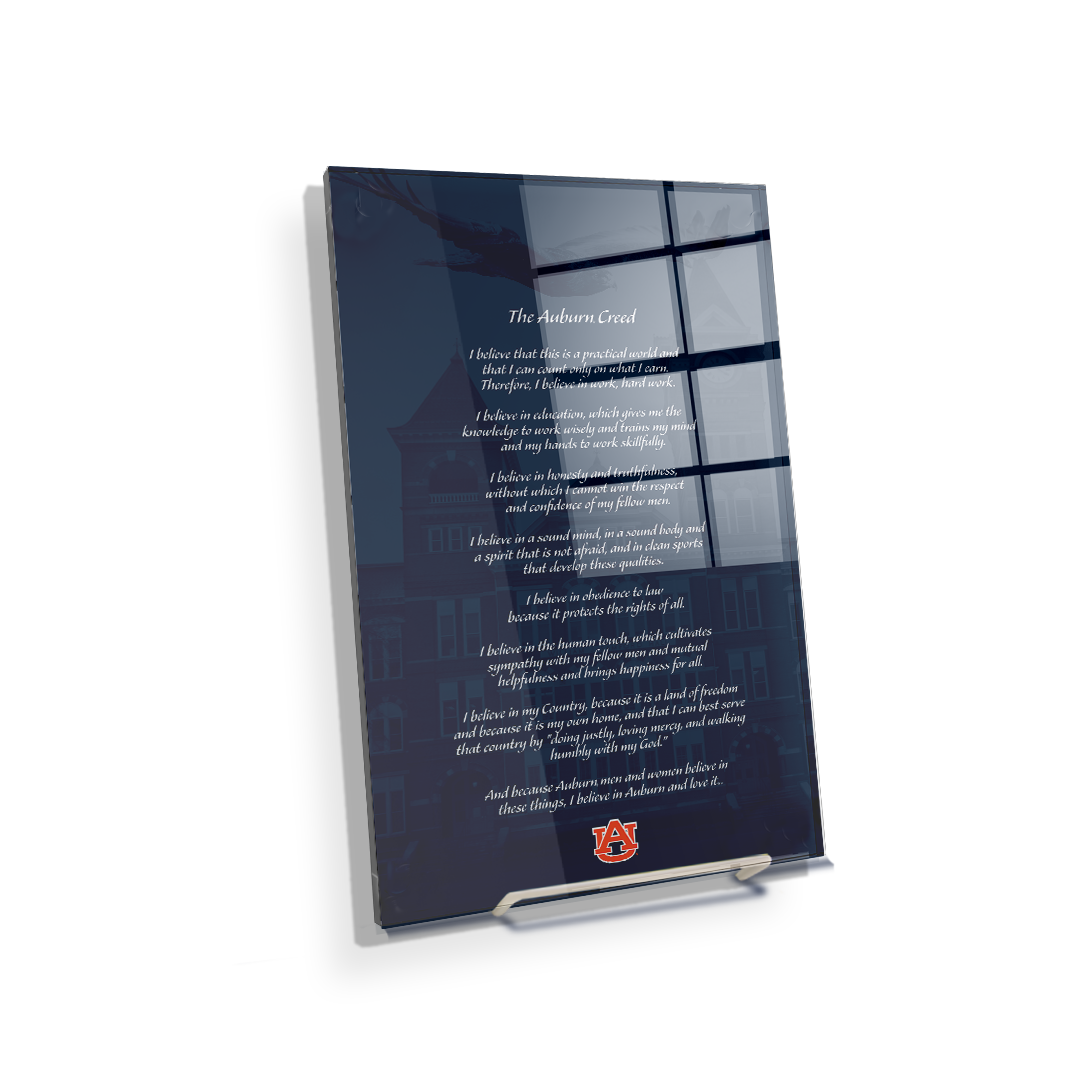 Auburn Tigers - The Auburn Creed over Samford - College Wall Art #Canvas