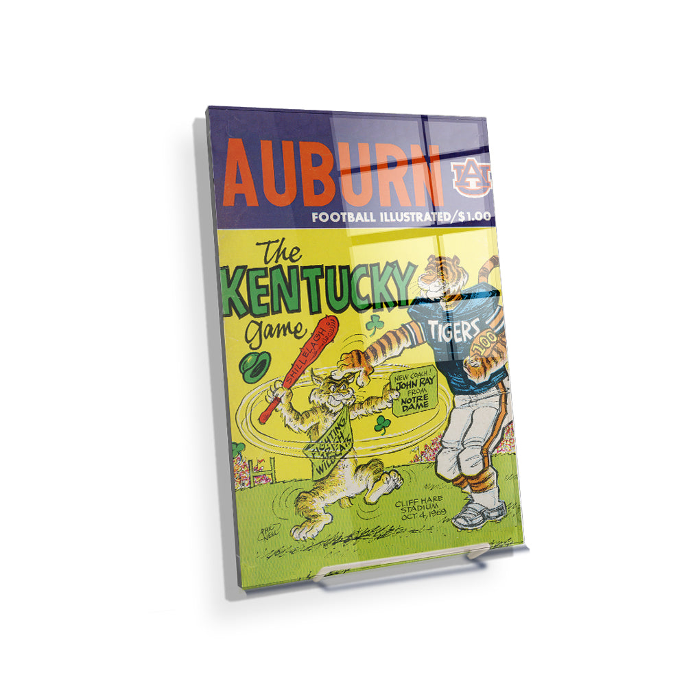 Auburn Tigers - Vintage The Kentucky Game 10.4.64 - College Wall Art #Canvas