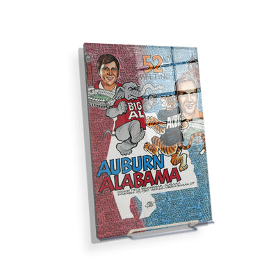 Auburn Tigers - Auburn vs Alabama 52nd Meeting Official Program Cover 11.27.87 - College Wall Art #Acrylic Mini