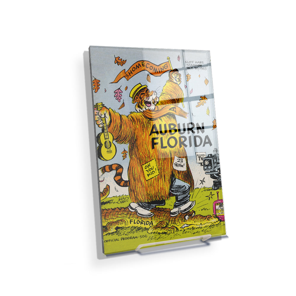 Auburn Tigers - Auburn Florida Homecoming Program Cover 10.30.65 - College Wall Art #Canvas