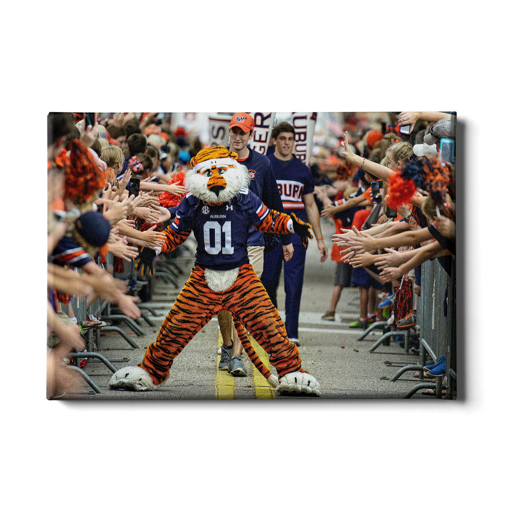 Auburn Tigers - Aubie at the Tiger Walk - College Wall Art #Canvas