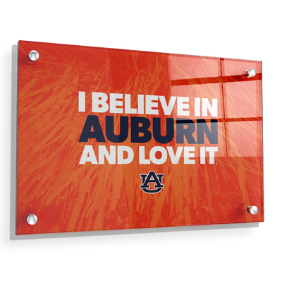 Auburn Tigers - I Believe in Auburn - College Wall Art#Acrylic