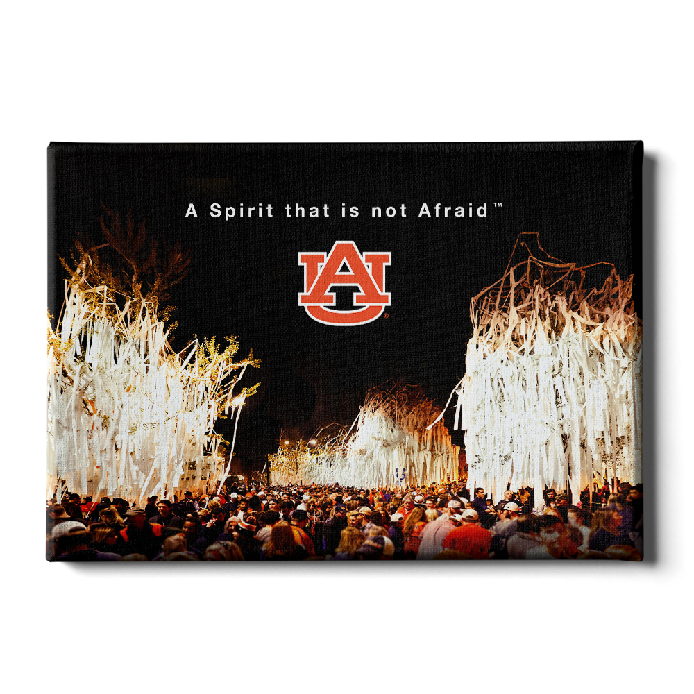 Auburn Tigers - A Spirit That Is Not Afraid - College Wall Art#Canvas