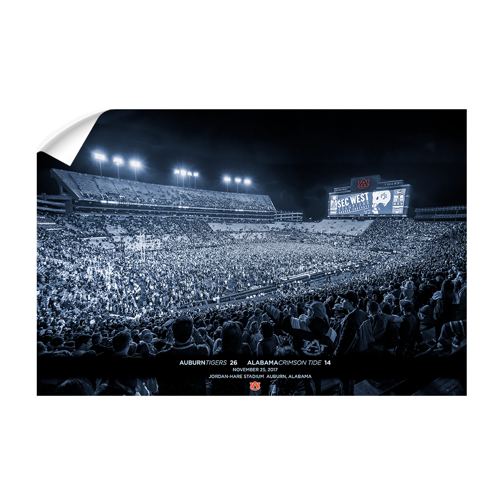 Auburn Tigers - SEC West Champions Monotone - College Wall Art#Canvas