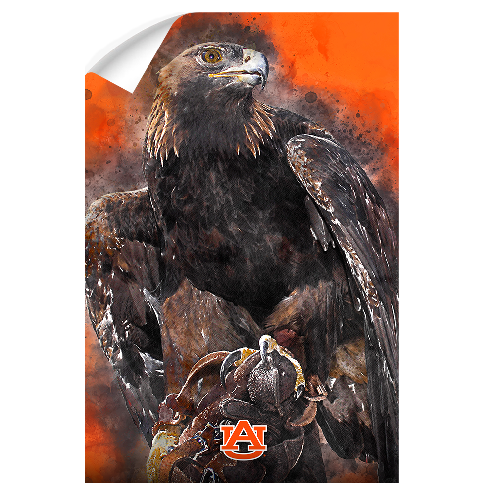 Auburn Tigers - War Eagle Paint - College Wall Art#Canvas