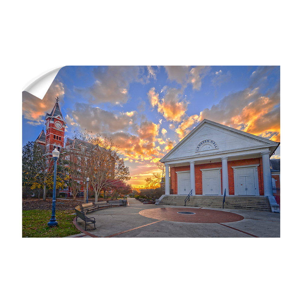 Auburn Tigers - Samford Sunset - College Wall Art#Canvas