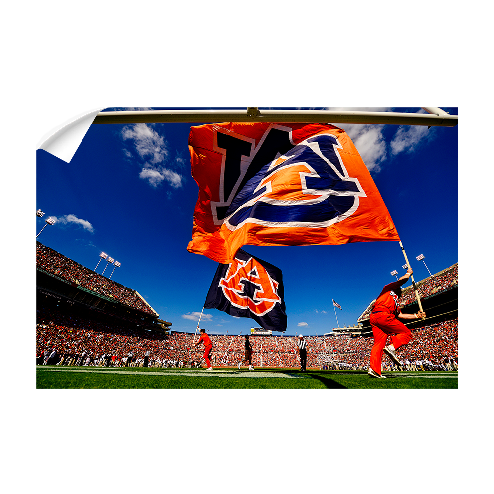Auburn Tigers - Cheer Flags - College Wall Art#Canvas