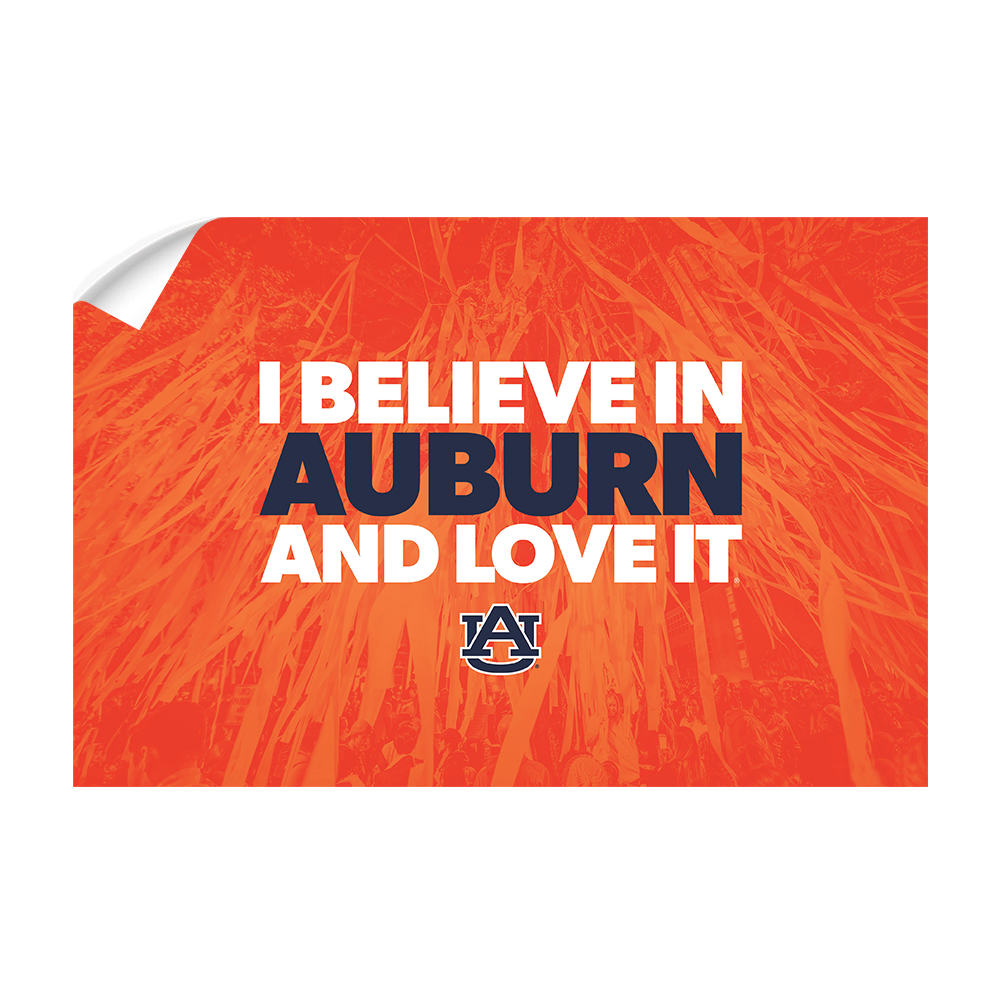 Auburn Tigers - I Believe in Auburn - College Wall Art#Canvas