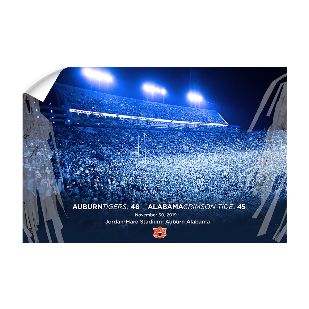Auburn Tigers - Iron Bowl Win - College Wall Art#Canvas