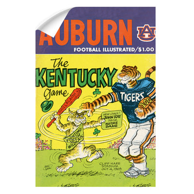 Auburn Tigers - Vintage The Kentucky Game 10.4.64 - College Wall Art #Wall Decal