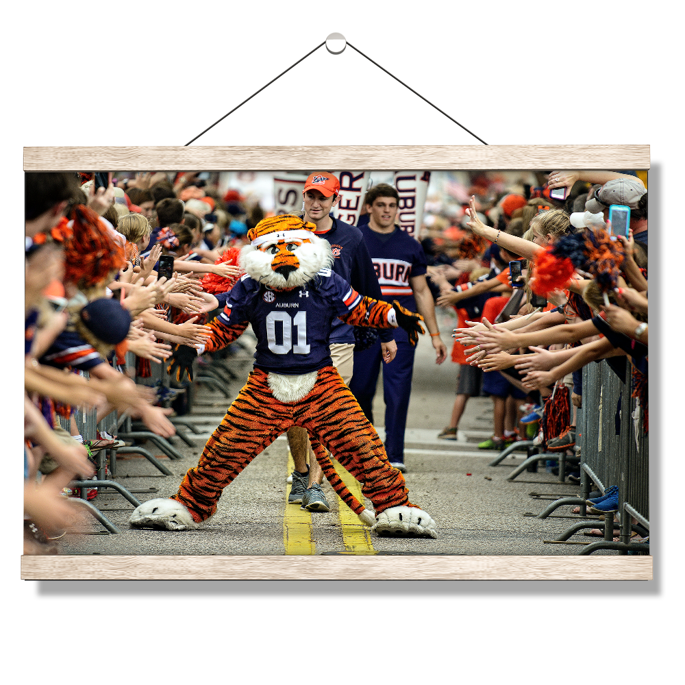 Auburn Tigers - Aubie at the Tiger Walk - College Wall Art #Canvas