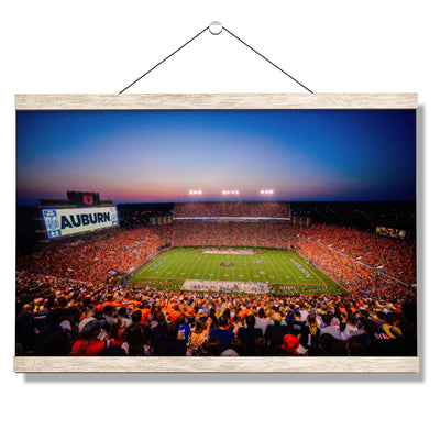 Auburn Tigers - Auburn Sunset over Jordan Hare Stadium - College Wall Art #Hanging Canvas