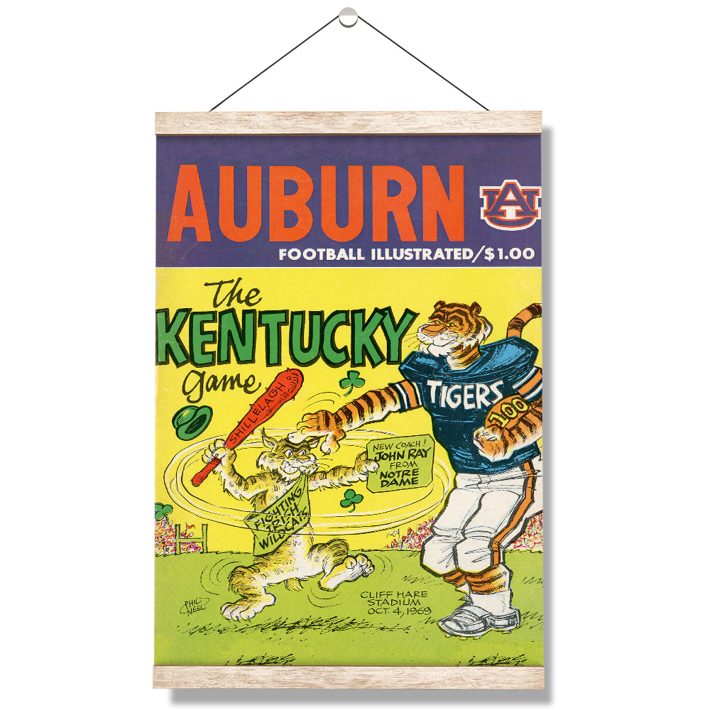 Auburn Tigers - Vintage The Kentucky Game 10.4.64 - College Wall Art #Canvas