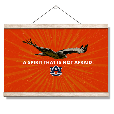 Auburn Tigers - Retro A Spirit that is not afraid - College Wall Art #Hanging Canvas